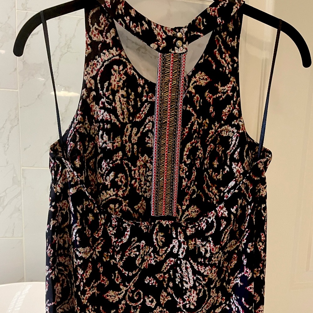 ASTR The Label Beaded Racerback Tank Top XS
